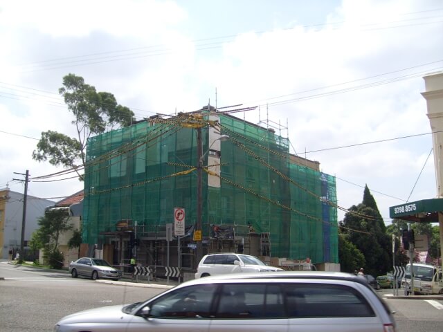 mr scaffold aluminium scaffolding building wrap marrickville