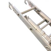 scaffold ladder with hooks and brace