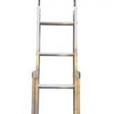 scaffold extension ladder with hooks and brace