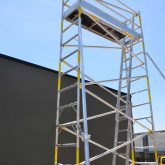 5 metre tower with outriggers deployed