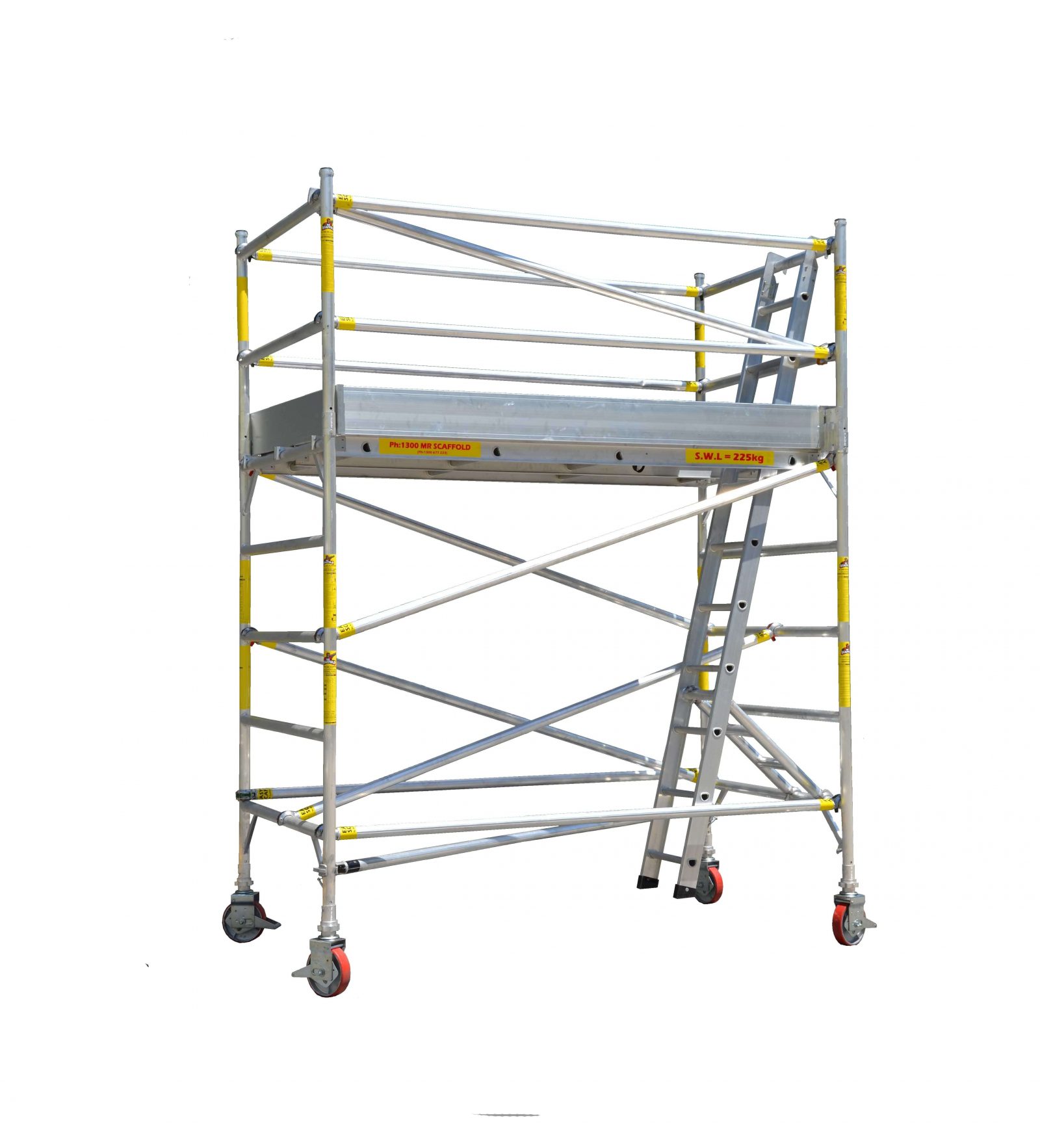 two metre mobile scaffold double width