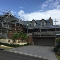 roof restoration scaffold