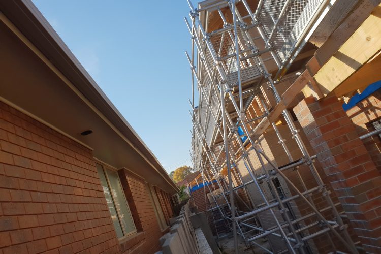 Scaffolding Melbourne new house build