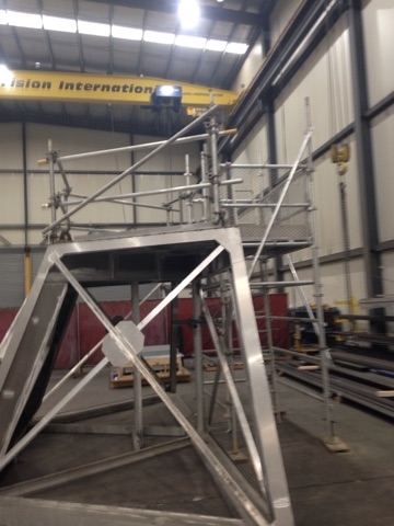 scaffold stair access