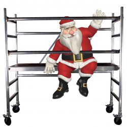 santa on scaffold