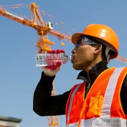 scaffold worker drinks