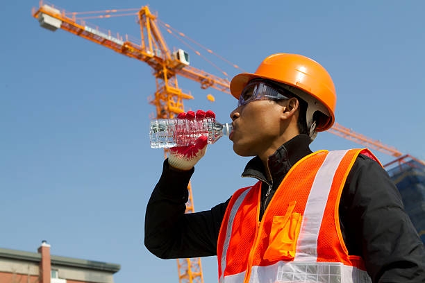 scaffold worker drinks